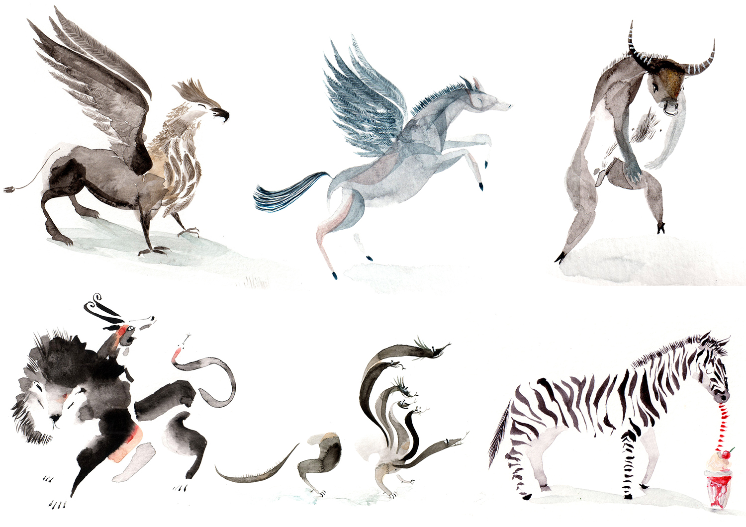 Worksheet Mythical Creatur mythical creature lucy eldridge illustration